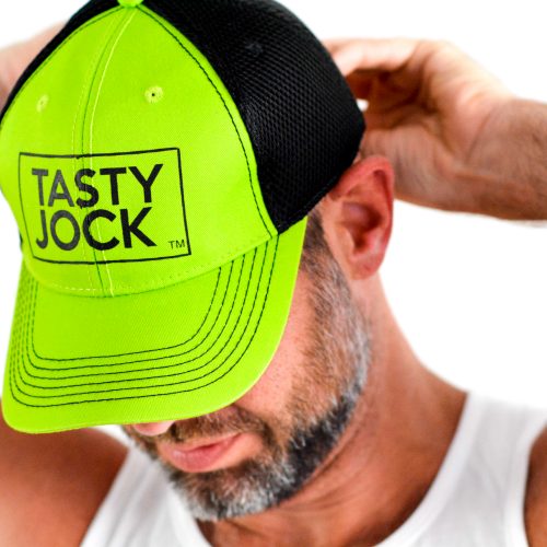 green tasty jock hat